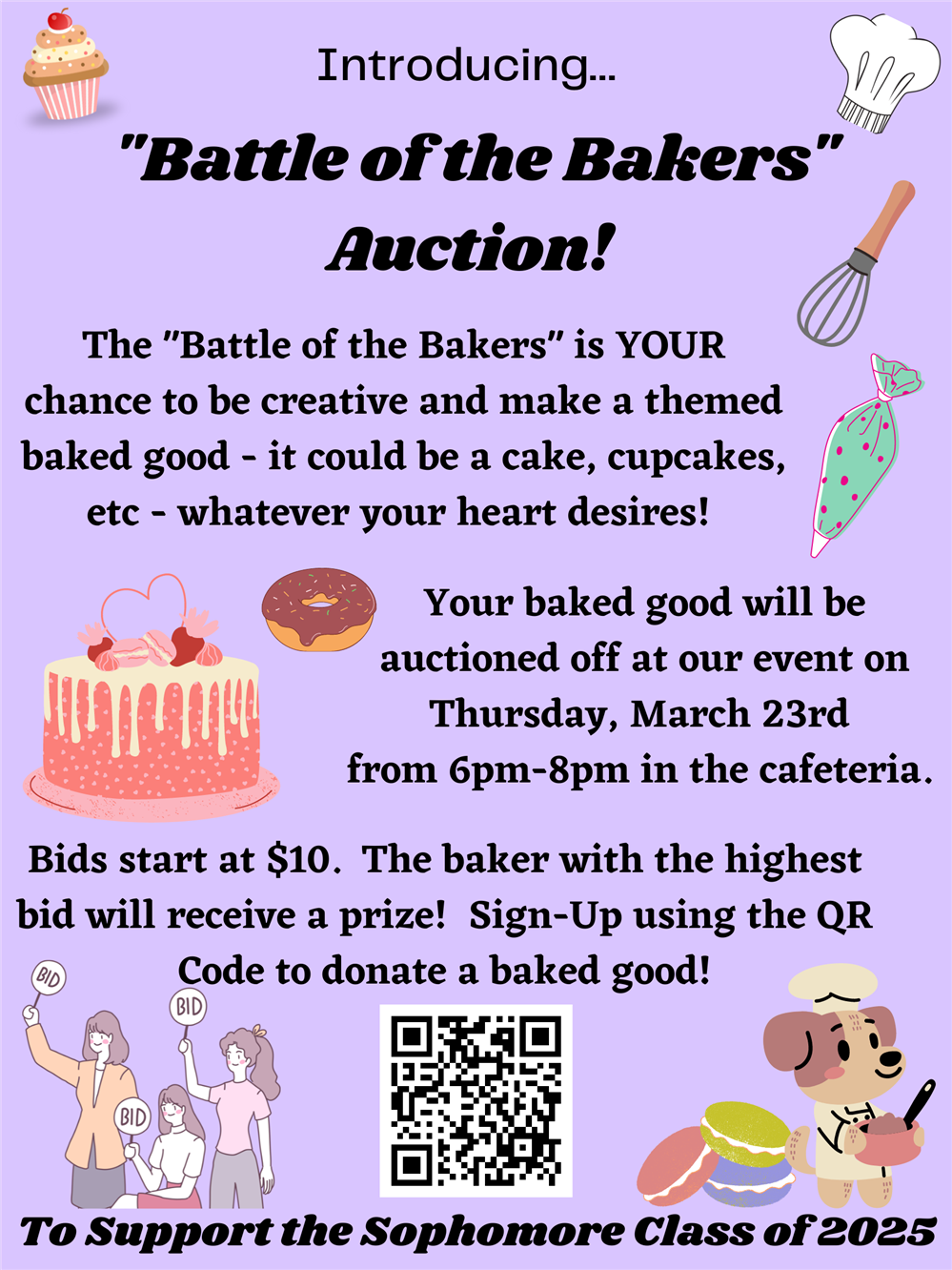 Battle of the Bakers Auction